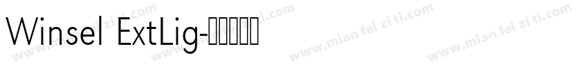 Winsel ExtLig字体转换